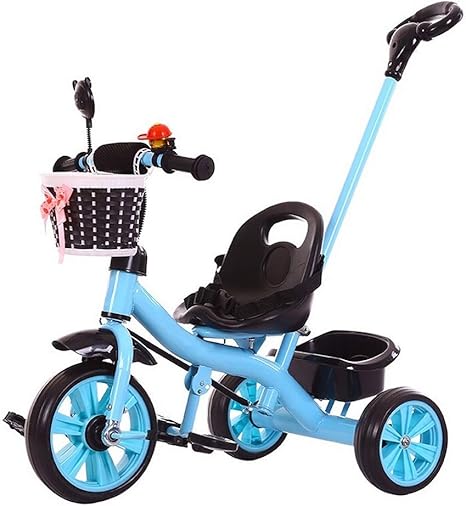 Amazon Co Jp 三輪車 子供用三輪車2 3 4歳以上おもちゃトロリー男の子女の子三輪車子供三輪車幼児三輪車 Color Blue ホーム キッチン