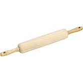 GoodCook Classic Wooden Rolling Pin with Easy Roll Bearings