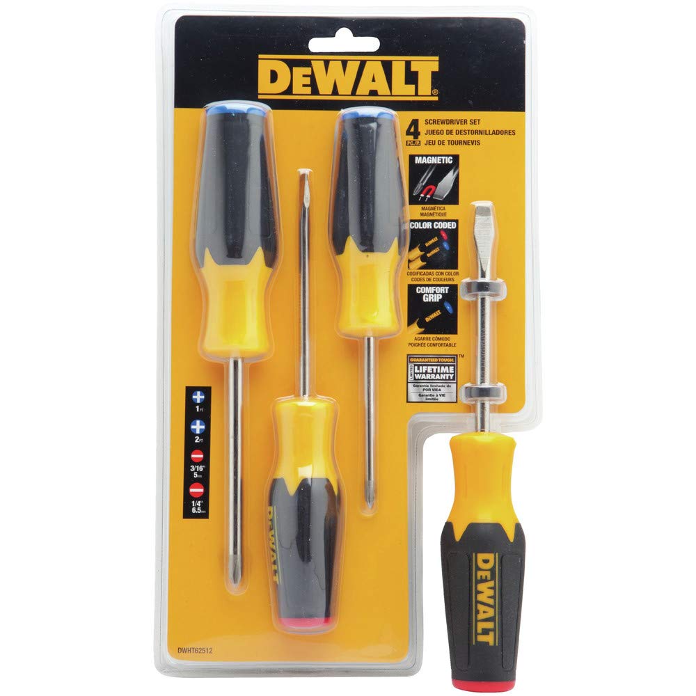 DEWALT Screwdriver Set, 4 Piece (DWHT62512), Black โ image 1