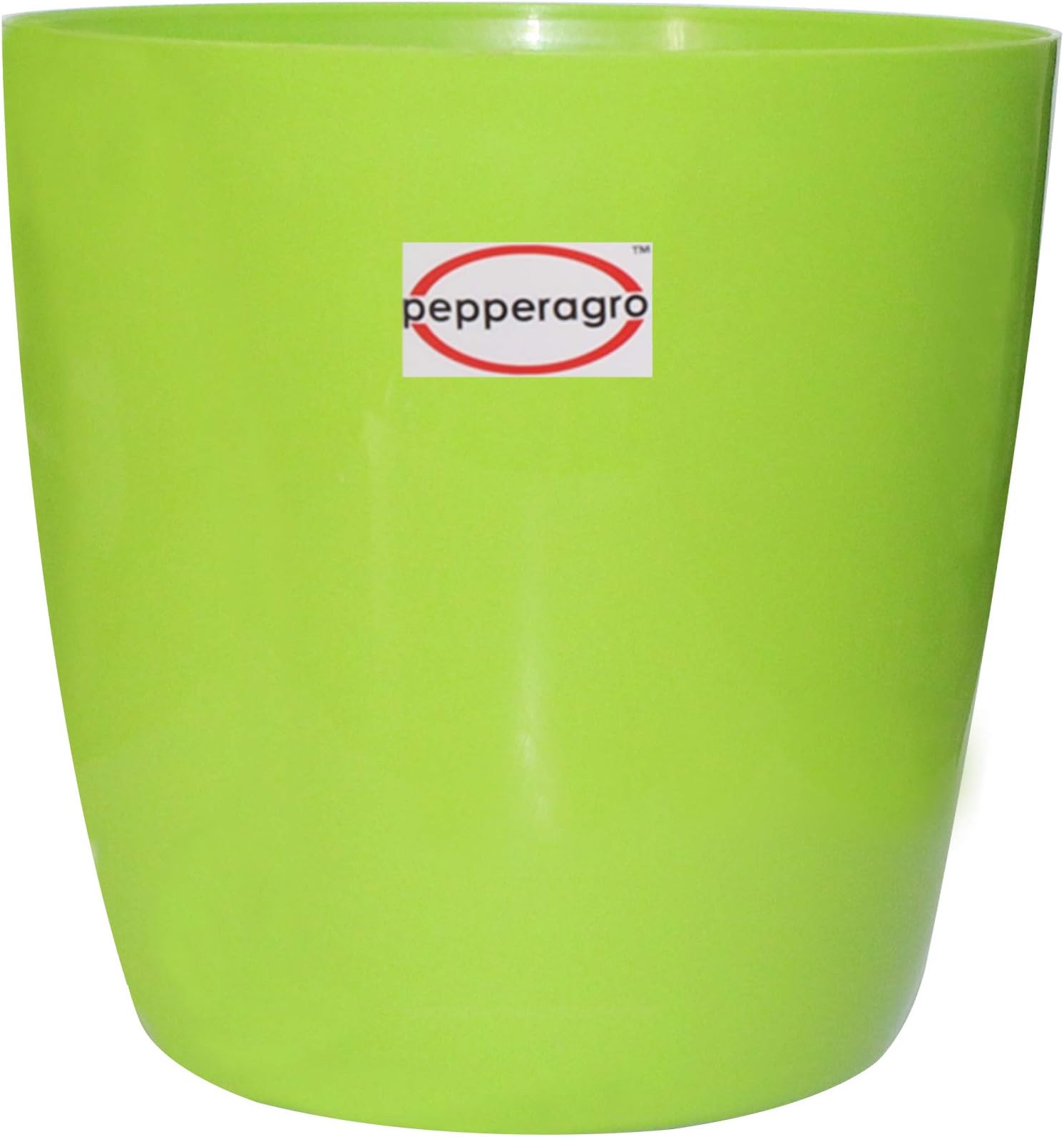 Pepper Agro Flower Pot Plastic Deco Planter 6 Inch Attractive Pot for Garden Set of 3 (Colour May Vary)
