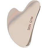 SKIN GYM Cryo Stainless Steel Sculpty Heart Gua Sha, Cooling Facial Massage Tool for Sculpting and Relaxation