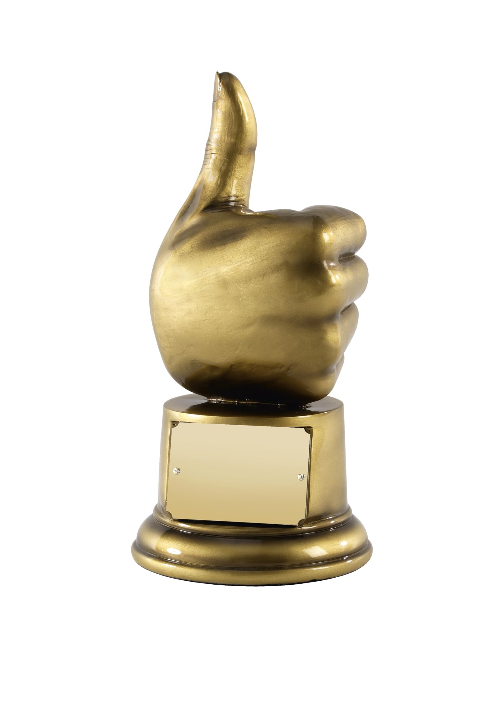 SilverTrophy: Well Done Thumbs Up Hand Gesture Figurine, Perfect, Faultless, Approval, Achievement, Success, Encouragment Prize Gift Ornament Award