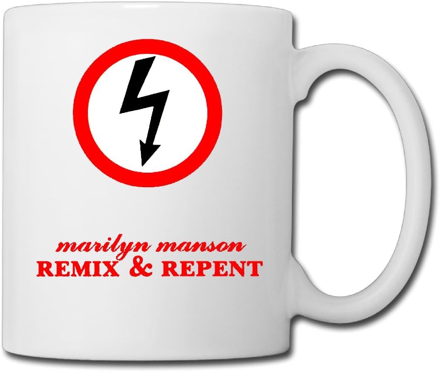 Porcelain Mugs Marilyn Manson The Beautiful People Rock Band Cool Travel Tea Mugs