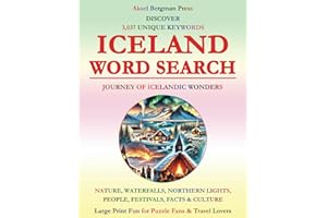 ICELAND WORD SEARCH: Journey of Icelandic Wonders | Nature, Waterfalls, Northern Lights, People, Festivals, Facts & Culture |
