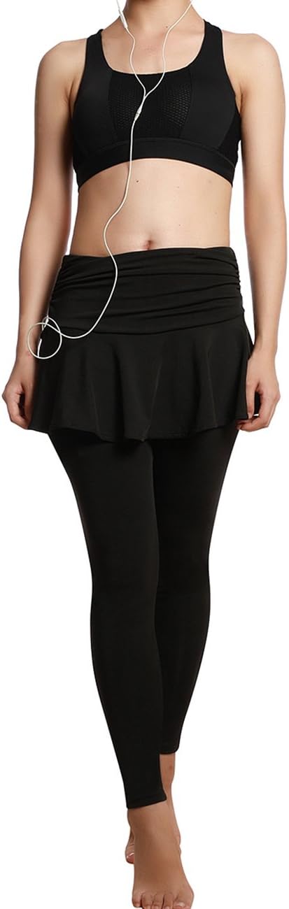 JIMMY DESIGN Skirted Leggings - Women's Running Skirts Casual Gym Tennis Skort with Leggings