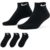 Nike Adult Everyday Cushioned Training Low Socks (3-Packs) | Mens &amp; Womens