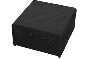 iBirdie Outdoor Patio Furniture Set Covers 64 x 64 inch fit 5 x 5 ft, 60 x 60 inch Table, Waterproof Weatherproof Square Cover, Heavy Duty 600D for Outside Dining Table and Chairs