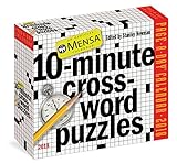Mensa 10-Minute Crossword Puzzles Page-A-Day Calendar 2018 by 
