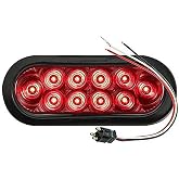 Optronics STL74RKBP Red 6" Oval Sealed LED Light Kit