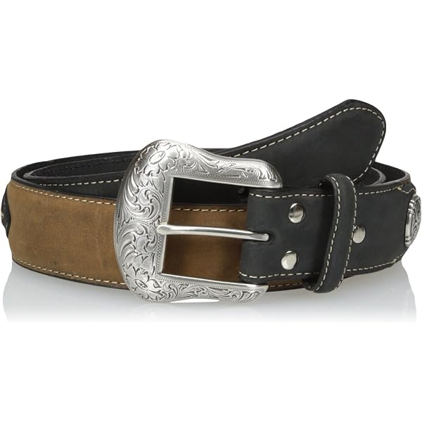 Nocona Genuine Leather Stitched Tapered Western Brown Belt size 38 N2417202 Nocona Men main image 3