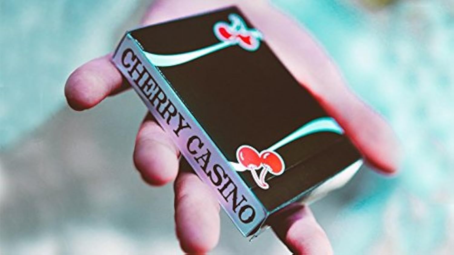 SOLOMAGIA Cherry Casino V3 True Black Playing Cards by Pure Imagination Projects - Deck of Cards - Magic Tricks