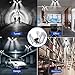Tanbaby Deformable LED Garage Lights 80W Tribright Garage Light LED Garage Lighting 8000lm LED Garage Ceiling Lights LED Shop Lights for Garage, Warehouse, Workshop, Basement