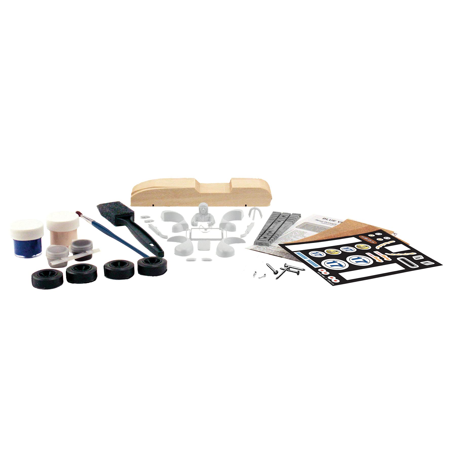 Woodland Scenics Pine Car Derby Racer Premium Kit, Blue Venom (P3950)