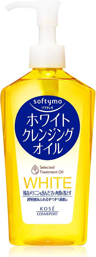 Softymo Kose Cosmeport White Cleansing Oil 230ml Gentle Makeup Remover