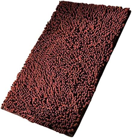Super Soft Absorbent Non-slip Microfiber Chenille Carpet/Doormat/Bath Mat/Rug Carpet/Floor Rug for Bedroom,Sitting Room,Corridor,Kitchen,Bathroom,and Car Seats,Shower,Living Room,20"x32",Coffee