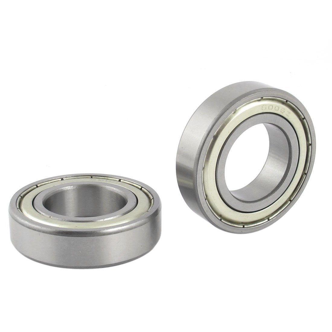 Sourcingmap 47mm x 25mm x 12mm Metal Shielded Deep Groove Ball Bearing 6005Z 2 Pcs