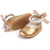 QWZban Baby Shoes Mary Jane Flats Non Slip Soft Sole Infant Toddler Sneakers First Walkers Party Christmas Dress Shoes