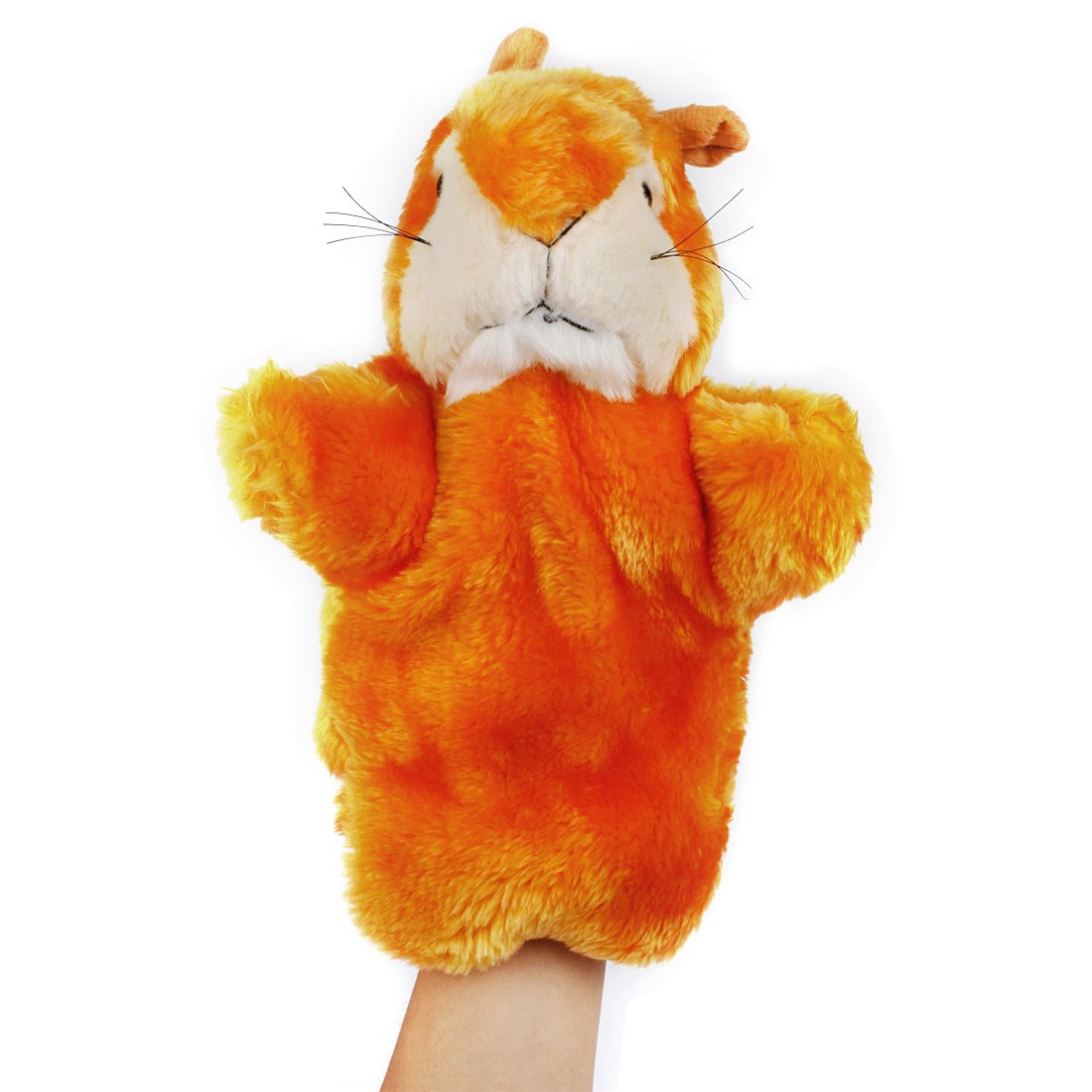 andux Zone Plush Animal Hand Puppet, Hand Puppet, Plush Doll, Mini Animal Cartoon Animal Motifs, Squirrel (SO-03)