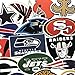 Football Sticker,Vinyls Stickers[32 PCS] for Kids,Cars,Motorcycle,Bicycle,Skateboard Luggage,Bumper Waterproof(Not Random)