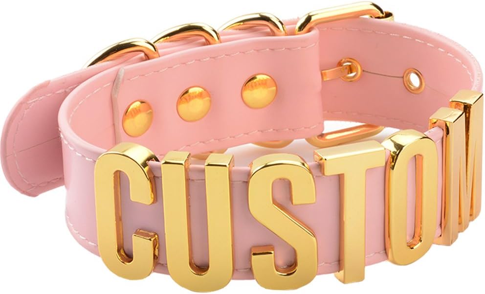 Custom Choker Collar Name Choker Cosplay Letters Choker Word Collar Necklace Any Name