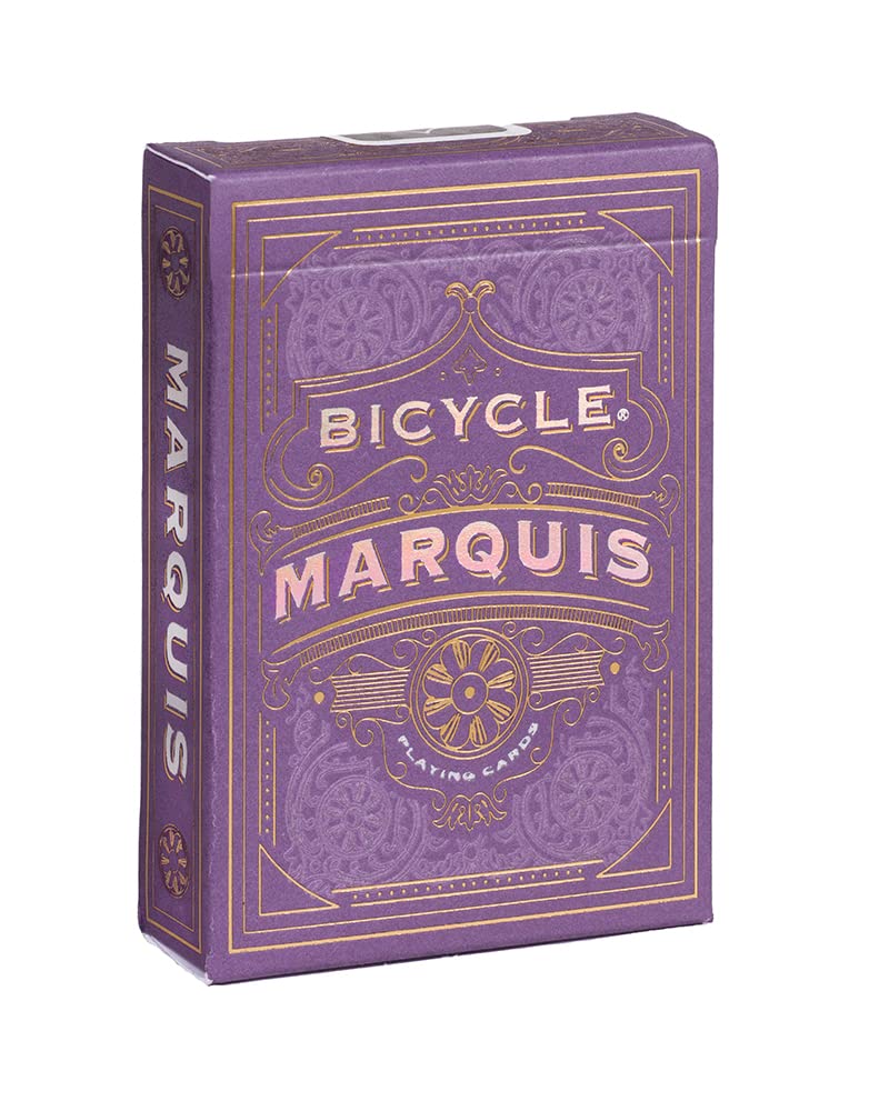 Bicycle Marquis Playing Cards - 1 Deck, Air Cushion Finish, Professional, Superb Handling & Durability, Great Gift For Card Collectors, Blue,white