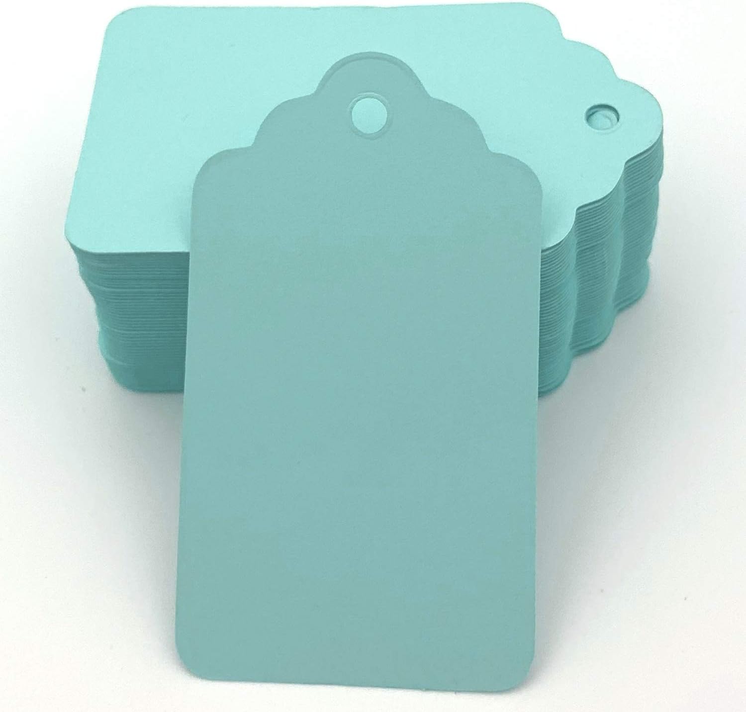 Gift Wrap Tags,100pcs Blue Craft Hang Tags, Blank Marking Tags with String: Health & Personal Care