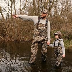 DaddyGoFish Neoprene Chest Waders for Kids and
