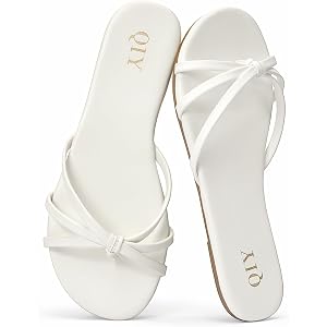 Women's Flip Flops Flat Sandals Slip on Slide Sandals Summer Thong Flats | Minimalist Knot Design, All-Day Comfort Sole, Comf