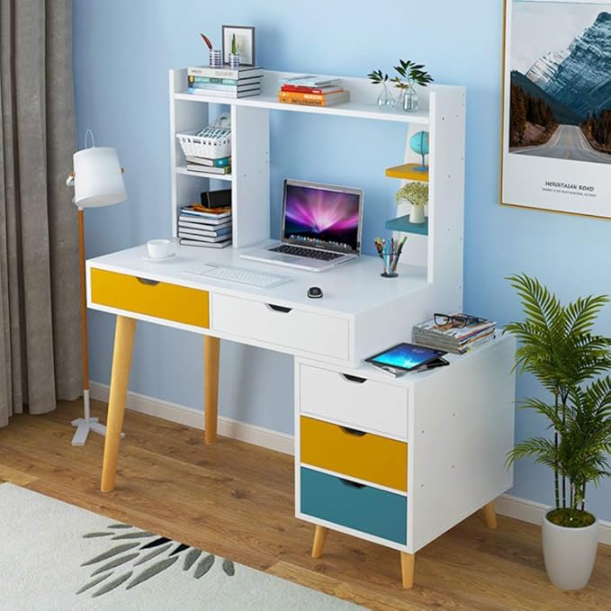 Muebles Oficina Muebles YQ WHJB Madera Mesas para Ordenador con Gavetas