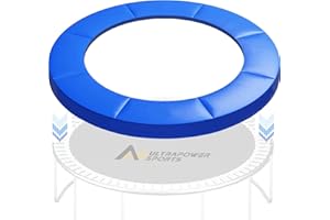 Ultrapower Sports 14ft Trampoline Pad Replacement 14 Ft Trampoline Mat Replacement Padding Safety Pad Spring Cover Round Spring Cover with No Holes 10 Ft 12 ft 13 ft 14 ft 15 ft Black Blue Pink Green