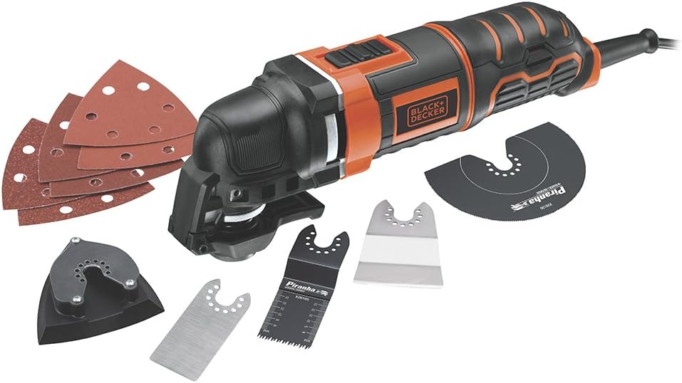 BLACK+DECKER 300W Multi-Oscillating Tool, Black/Orange