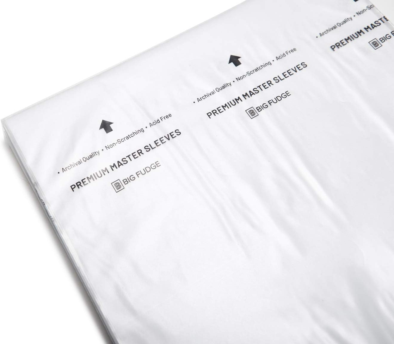 BIG FUDGE Premium Master Vinyl Record Sleeves, 7 inch x 50pcs, Archival Anti-Static Rice Paper Inner Sleeves - Image 5