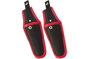NUOBESTY 2PCS Red Canvas Pruner Cover for Gardening Pruning Shears, Protective Scissor Bag Sheath for Garden