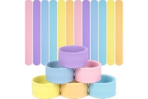 LovesTown 12PCS Silicone Slap Bracelets, Colorful Snap Bracelet for DIY Kids Gifts, Classroom Prizes, Party Favors