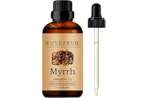 Wuvezrub Organic Myrrh Essential Oil - 30ML Pure and Natural for Aromatherapy Diffuser - 1 Fl Oz