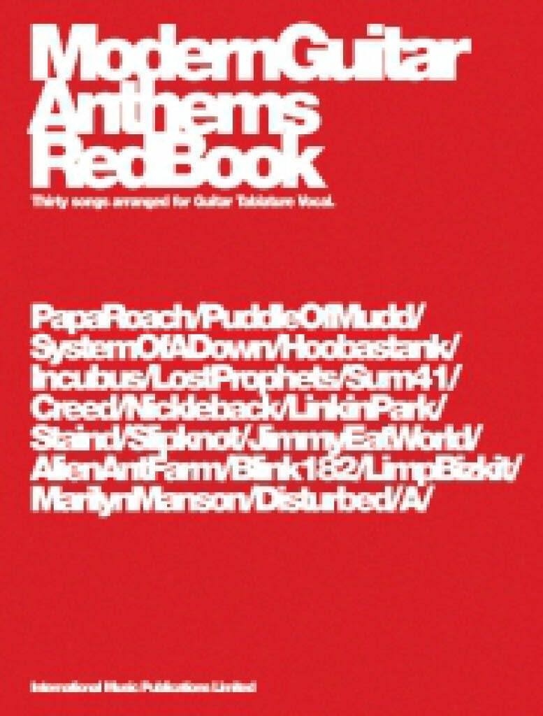 Modern Guitar Anthems Red Book (Guitar Tab)