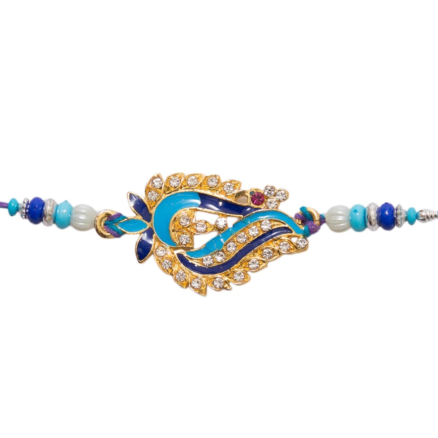 elegant golden rakhi/band for beloved brother (rakhi combo of 4)