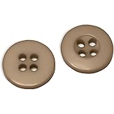100 Pcs Tan Buttons for Sewing 0.50 inch Shirt Buttons 4-Hole 20L Plastic Sew on Heavy Duty Sewing Melamine Brown Round Bulk Ideal for Dress Shirt Skitr Pants Uniform Craft DIY Project