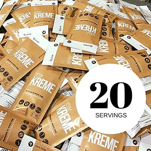 Keto//Kreme® with Functional Fat Technology FFT, Enhances Focus and Brain Function, Helps Maintain Healthy Joint Mobility, Promotes Appetite Control - 20 Sachets