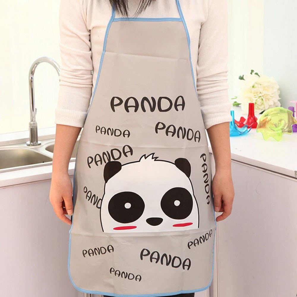 Rosiest Women Waterproof Cartoon Kitchen Cooking Bib Apron