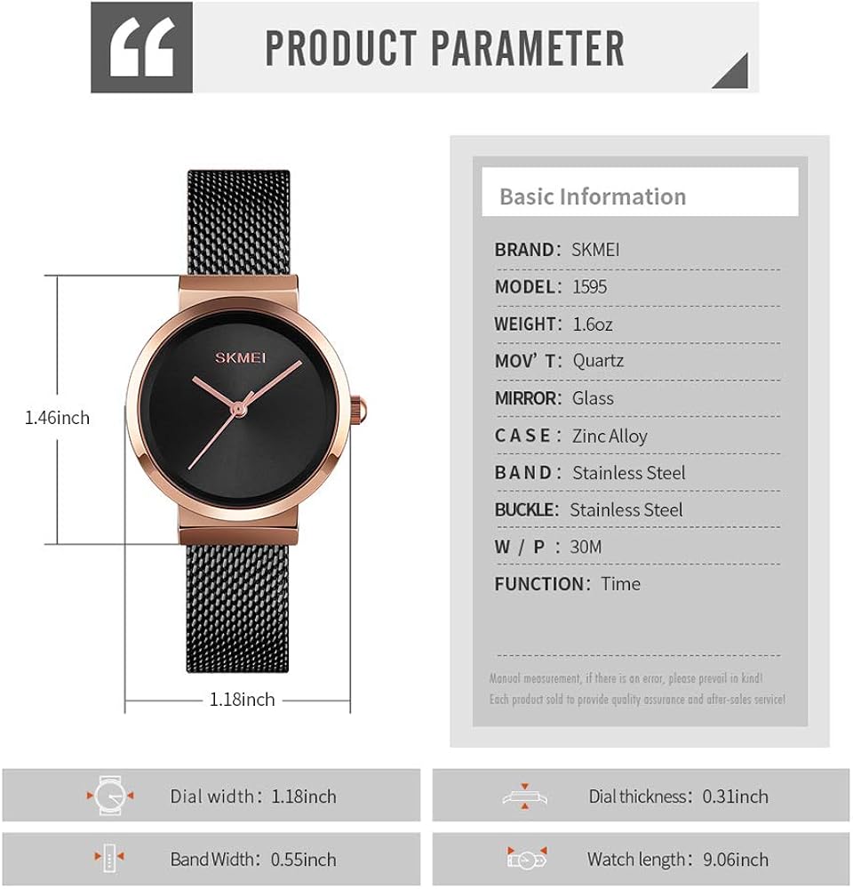 Women Watch, Waterproof Quartz Analog Watch with Time Date, Business Dress Wrist Watches for Women(on Sales): Watches