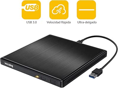 Unidad Externa Portatil con USB 3.0 (Negro): Amazon.es: Electrónica