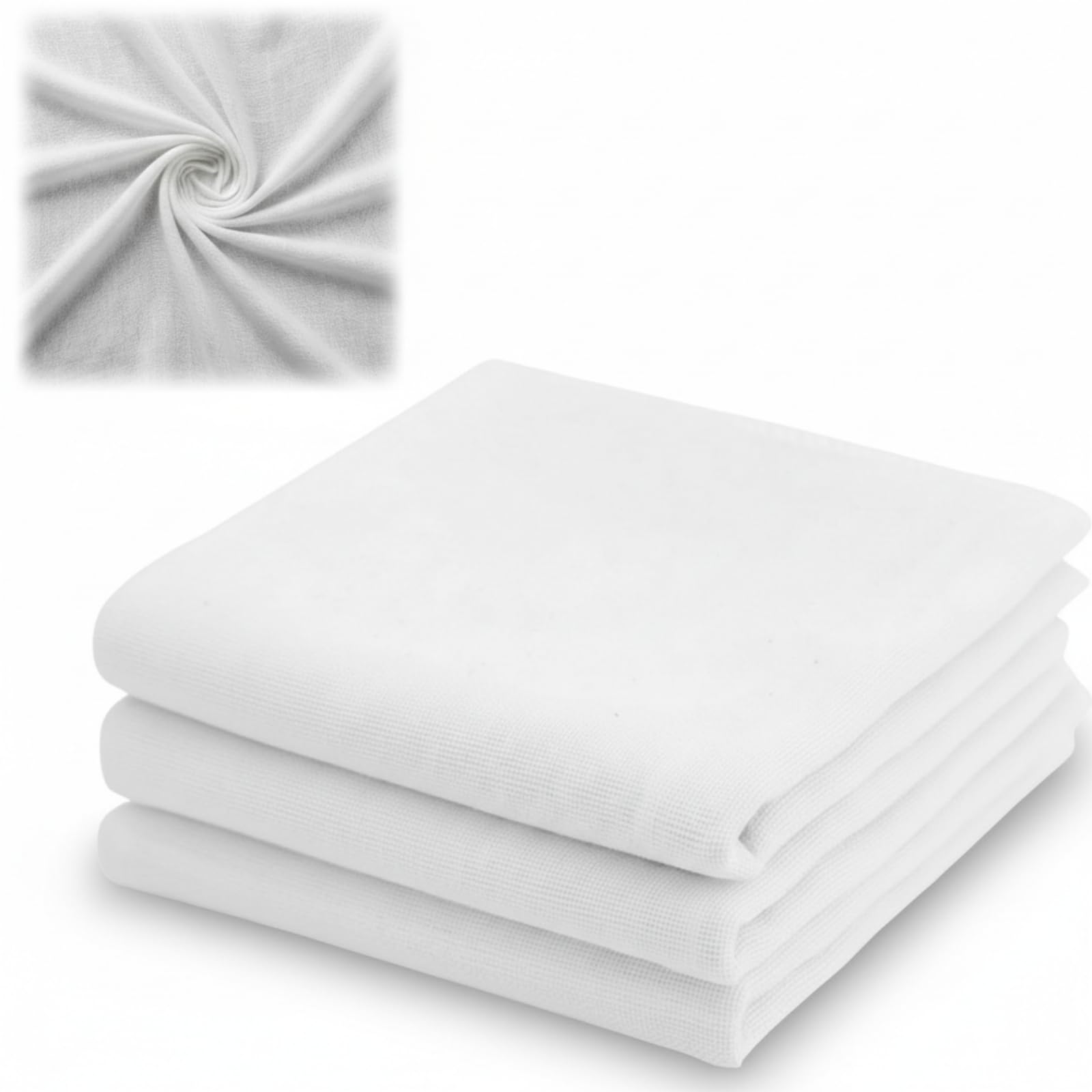 BOAO Muslin Cloths for Cooking, Cheesecloth,120 x 500 cm, White Ultra Fine Unbleached Cotton Fabric for Butter Baking Made Cloth for Straining