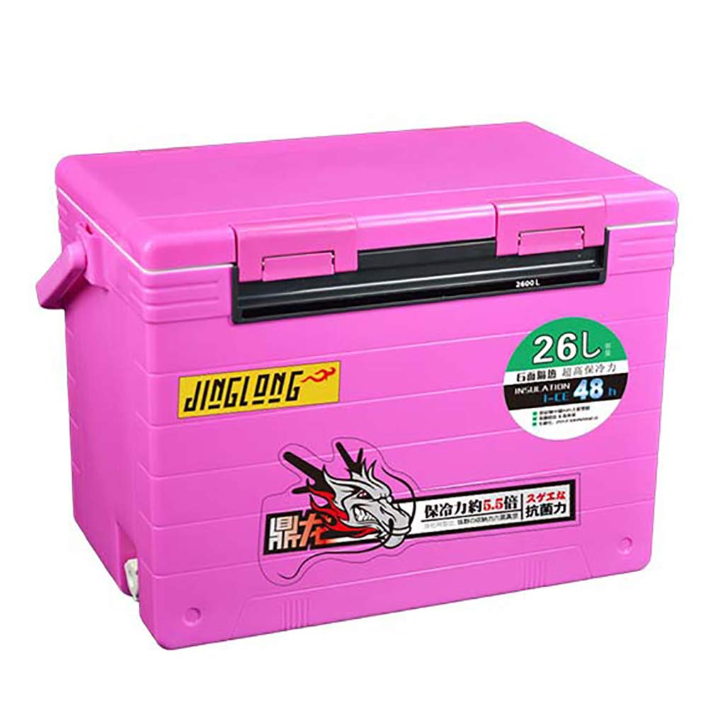 アウトレット 釣りボックス ピンク シート付き World 釣りボックス Milisome 釣り道具 Milisome 26リットル Package ハンドル ピンク 回転 B07mt4z8xm World ポータブル アクセサリー 大容量 多機能 断熱 B アウトドア タックルバッグ ディズニープリンセスのベビーグッズ