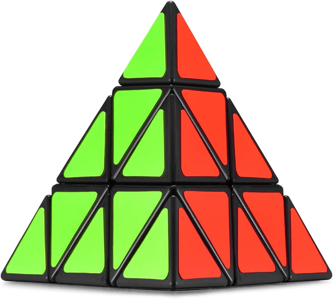 Ganowo Pyramid Speed Cube Triangle Cubes 3x3 Megaminx Magic Puzzles Toys Brain Teasers Games Collection for Kids Boys Adults