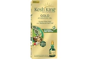 KESH KING Ayurvedic Hair Oil | Herbal Oil with Bhringraj & Amla | Enhance Hair Growth | Reduce Hairfall | Nourishes Scalp | Provides Long & Thick Hair | 3.38 Fl Oz/100ml
