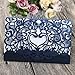 Wedding Invitation Card 50 pack, FOMTOR Laser cut Wedding Invitations Kit With Blank Printable Paper and Envelopes Navy Blue