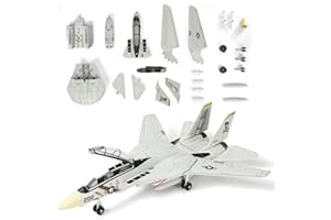 1:72 Scale F-14 Fighter Jet Quick Build Model Kit Plastic F14 Fun Toy Airplane Assembly Aircraft Model with Stand Kids Suit f