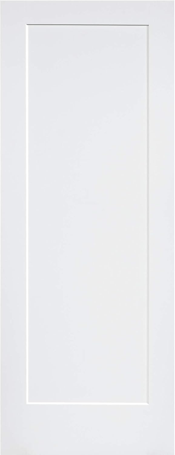 1-Panel Door, White Primed Shaker 80 in. x 18 in.
