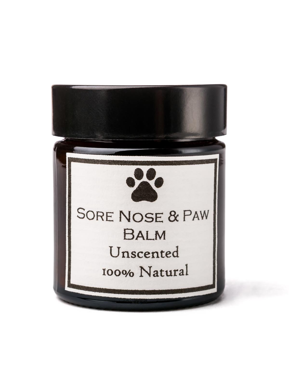 Clovelly Soap Co Natural Handmade Dog Nose, Paw & Skin Balm for all Breeds 30g Jar Scent Free